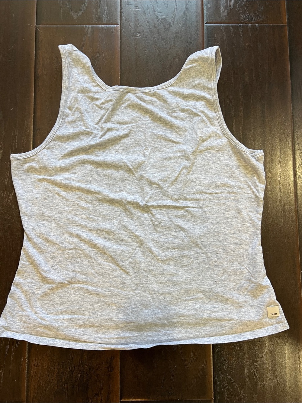 Vuori Gray Tuvalu Scoop Back Tank, size XL
